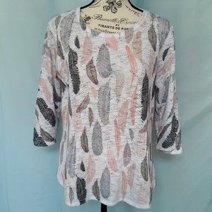 COCO'S CLOZET FEATHER TOP